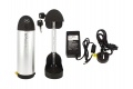 Li-Ion 36V - 11.6Ah Water Bottle Electric Bike Battery with Mounting Bracket and Charger