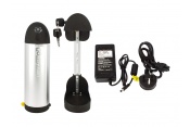 Li-Ion 36V - 11.6Ah Water Bottle Electric Bike Battery with Mounting Bracket and Charger