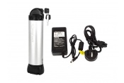 Li-Ion 36V - 8.7Ah Water Bottle Electric Bike Battery with Mounting Bracket and Charger