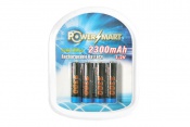 Nickel-Metal Hydride Rechargeable 2300mAh AA 4-Pack